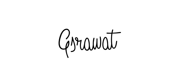 Make a beautiful signature design for name Gsrawat. With this signature (Angelique-Rose-font-FFP) style, you can create a handwritten signature for free. Gsrawat signature style 5 images and pictures png