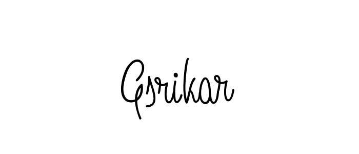 Also we have Gsrikar name is the best signature style. Create professional handwritten signature collection using Angelique-Rose-font-FFP autograph style. Gsrikar signature style 5 images and pictures png