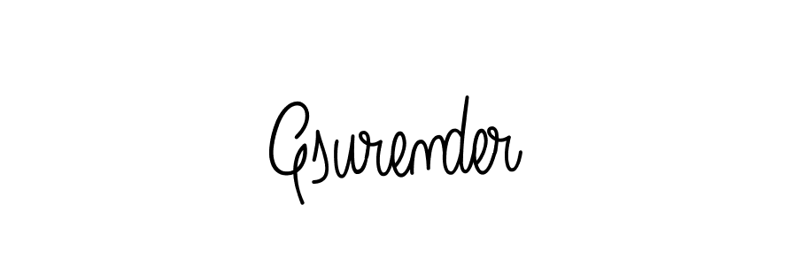 Also You can easily find your signature by using the search form. We will create Gsurender name handwritten signature images for you free of cost using Angelique-Rose-font-FFP sign style. Gsurender signature style 5 images and pictures png