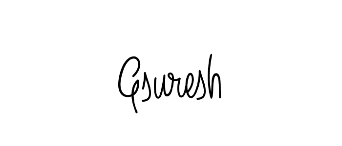 if you are searching for the best signature style for your name Gsuresh. so please give up your signature search. here we have designed multiple signature styles  using Angelique-Rose-font-FFP. Gsuresh signature style 5 images and pictures png
