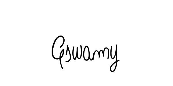 Use a signature maker to create a handwritten signature online. With this signature software, you can design (Angelique-Rose-font-FFP) your own signature for name Gswamy. Gswamy signature style 5 images and pictures png