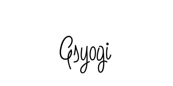 Here are the top 10 professional signature styles for the name Gsyogi. These are the best autograph styles you can use for your name. Gsyogi signature style 5 images and pictures png