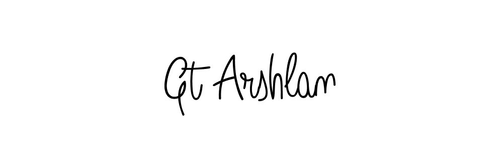 Design your own signature with our free online signature maker. With this signature software, you can create a handwritten (Angelique-Rose-font-FFP) signature for name Gt Arshlan. Gt Arshlan signature style 5 images and pictures png