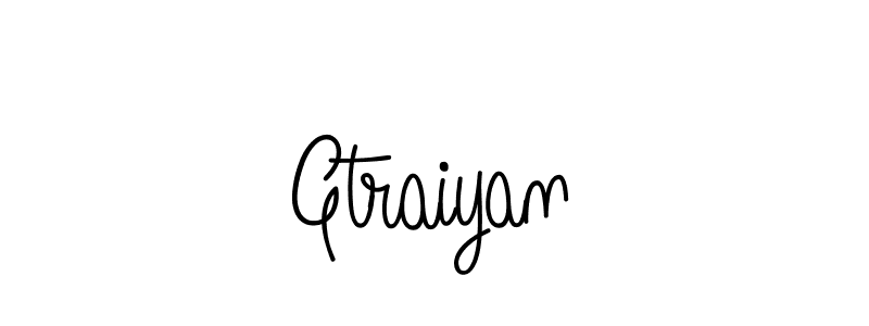 How to Draw Gtraiyan signature style? Angelique-Rose-font-FFP is a latest design signature styles for name Gtraiyan. Gtraiyan signature style 5 images and pictures png