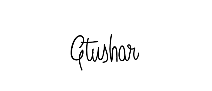 The best way (Angelique-Rose-font-FFP) to make a short signature is to pick only two or three words in your name. The name Gtushar include a total of six letters. For converting this name. Gtushar signature style 5 images and pictures png