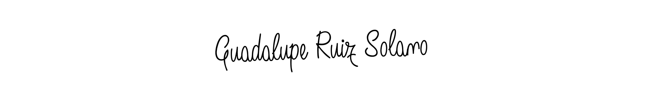 Angelique-Rose-font-FFP is a professional signature style that is perfect for those who want to add a touch of class to their signature. It is also a great choice for those who want to make their signature more unique. Get Guadalupe Ruiz Solano name to fancy signature for free. Guadalupe Ruiz Solano signature style 5 images and pictures png