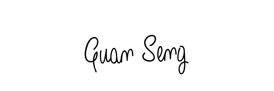 Angelique-Rose-font-FFP is a professional signature style that is perfect for those who want to add a touch of class to their signature. It is also a great choice for those who want to make their signature more unique. Get Guan Seng name to fancy signature for free. Guan Seng signature style 5 images and pictures png