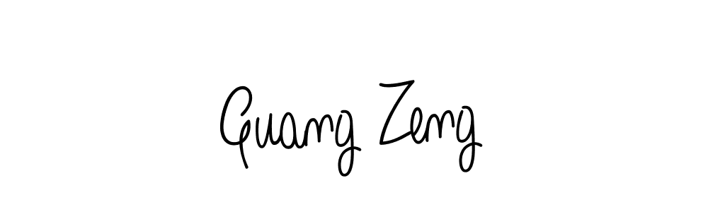 Guang Zeng stylish signature style. Best Handwritten Sign (Angelique-Rose-font-FFP) for my name. Handwritten Signature Collection Ideas for my name Guang Zeng. Guang Zeng signature style 5 images and pictures png