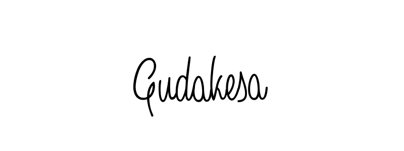 How to Draw Gudakesa signature style? Angelique-Rose-font-FFP is a latest design signature styles for name Gudakesa. Gudakesa signature style 5 images and pictures png