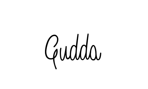 Design your own signature with our free online signature maker. With this signature software, you can create a handwritten (Angelique-Rose-font-FFP) signature for name Gudda. Gudda signature style 5 images and pictures png