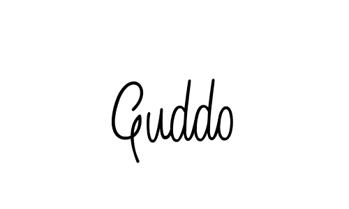 if you are searching for the best signature style for your name Guddo. so please give up your signature search. here we have designed multiple signature styles  using Angelique-Rose-font-FFP. Guddo signature style 5 images and pictures png