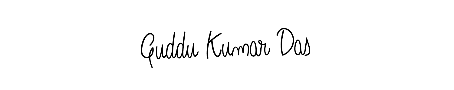 Also we have Guddu Kumar Das name is the best signature style. Create professional handwritten signature collection using Angelique-Rose-font-FFP autograph style. Guddu Kumar Das signature style 5 images and pictures png