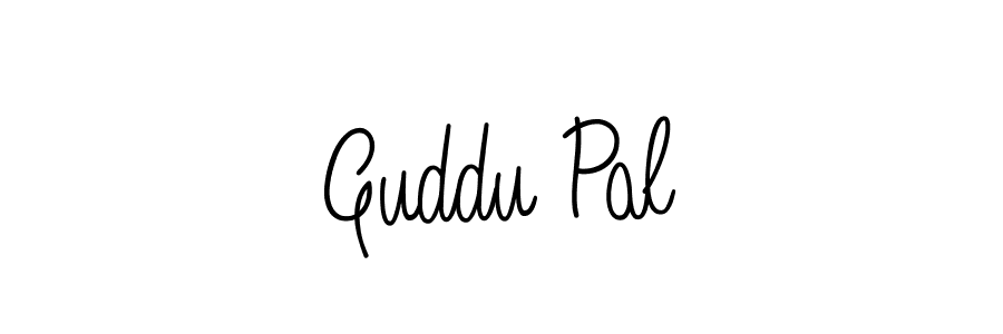 Also we have Guddu Pal name is the best signature style. Create professional handwritten signature collection using Angelique-Rose-font-FFP autograph style. Guddu Pal signature style 5 images and pictures png