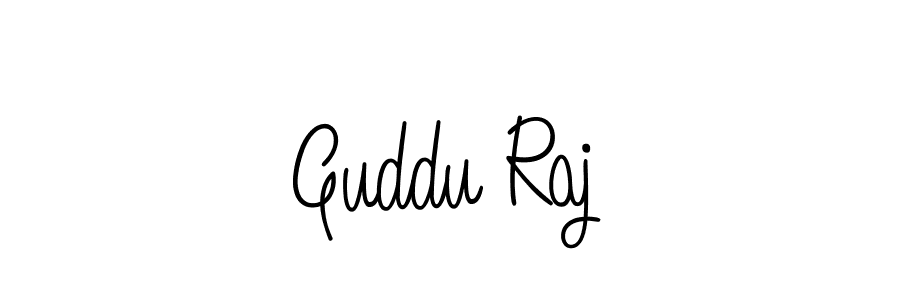 Angelique-Rose-font-FFP is a professional signature style that is perfect for those who want to add a touch of class to their signature. It is also a great choice for those who want to make their signature more unique. Get Guddu Raj name to fancy signature for free. Guddu Raj signature style 5 images and pictures png