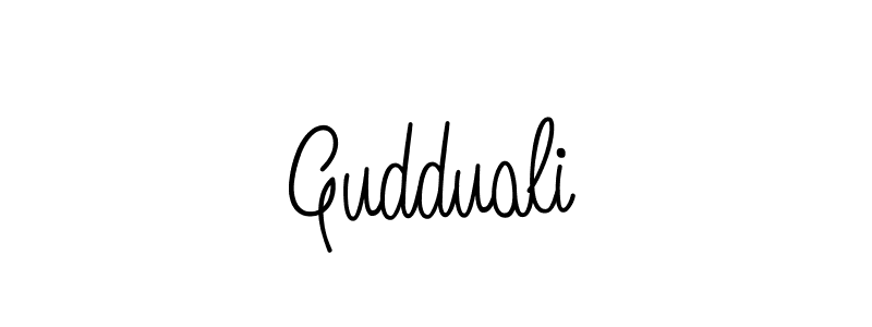 Angelique-Rose-font-FFP is a professional signature style that is perfect for those who want to add a touch of class to their signature. It is also a great choice for those who want to make their signature more unique. Get Gudduali name to fancy signature for free. Gudduali signature style 5 images and pictures png