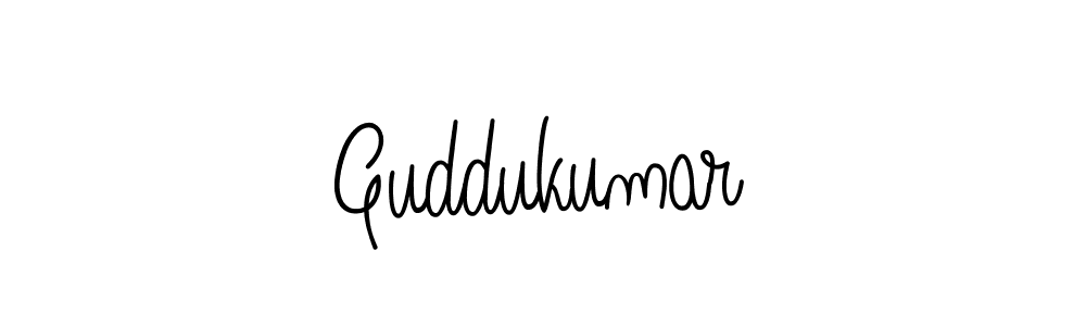 Also we have Guddukumar name is the best signature style. Create professional handwritten signature collection using Angelique-Rose-font-FFP autograph style. Guddukumar signature style 5 images and pictures png