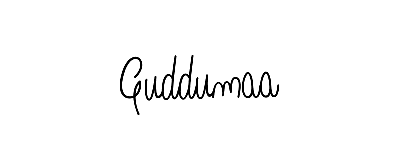 How to Draw Guddumaa signature style? Angelique-Rose-font-FFP is a latest design signature styles for name Guddumaa. Guddumaa signature style 5 images and pictures png