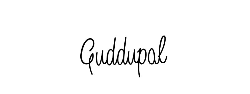 You should practise on your own different ways (Angelique-Rose-font-FFP) to write your name (Guddupal) in signature. don't let someone else do it for you. Guddupal signature style 5 images and pictures png
