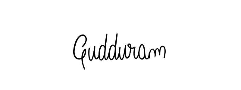 You should practise on your own different ways (Angelique-Rose-font-FFP) to write your name (Gudduram) in signature. don't let someone else do it for you. Gudduram signature style 5 images and pictures png