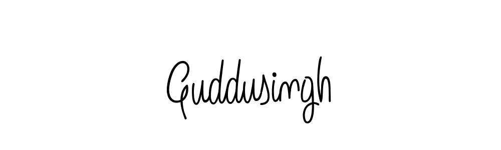 Guddusingh stylish signature style. Best Handwritten Sign (Angelique-Rose-font-FFP) for my name. Handwritten Signature Collection Ideas for my name Guddusingh. Guddusingh signature style 5 images and pictures png