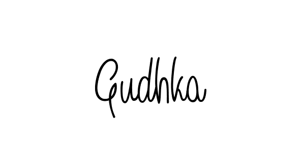 Design your own signature with our free online signature maker. With this signature software, you can create a handwritten (Angelique-Rose-font-FFP) signature for name Gudhka. Gudhka signature style 5 images and pictures png