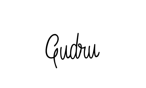 You should practise on your own different ways (Angelique-Rose-font-FFP) to write your name (Gudru) in signature. don't let someone else do it for you. Gudru signature style 5 images and pictures png