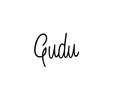 Design your own signature with our free online signature maker. With this signature software, you can create a handwritten (Angelique-Rose-font-FFP) signature for name Gudu. Gudu signature style 5 images and pictures png
