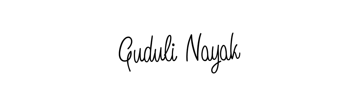 It looks lik you need a new signature style for name Guduli Nayak. Design unique handwritten (Angelique-Rose-font-FFP) signature with our free signature maker in just a few clicks. Guduli Nayak signature style 5 images and pictures png