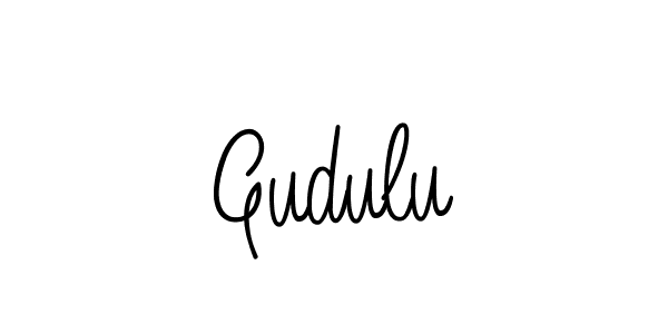 if you are searching for the best signature style for your name Gudulu. so please give up your signature search. here we have designed multiple signature styles  using Angelique-Rose-font-FFP. Gudulu signature style 5 images and pictures png