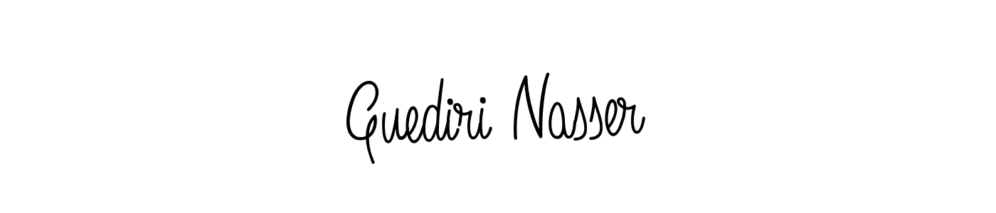 How to make Guediri Nasser signature? Angelique-Rose-font-FFP is a professional autograph style. Create handwritten signature for Guediri Nasser name. Guediri Nasser signature style 5 images and pictures png