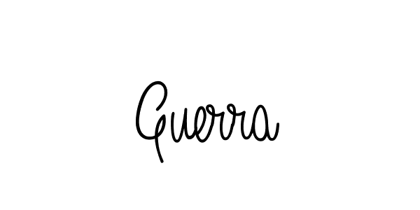 Create a beautiful signature design for name Guerra. With this signature (Angelique-Rose-font-FFP) fonts, you can make a handwritten signature for free. Guerra signature style 5 images and pictures png