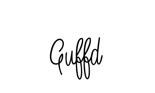 Guffd stylish signature style. Best Handwritten Sign (Angelique-Rose-font-FFP) for my name. Handwritten Signature Collection Ideas for my name Guffd. Guffd signature style 5 images and pictures png