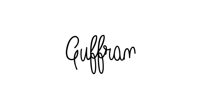Make a beautiful signature design for name Guffran. With this signature (Angelique-Rose-font-FFP) style, you can create a handwritten signature for free. Guffran signature style 5 images and pictures png