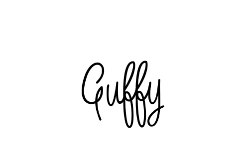 You should practise on your own different ways (Angelique-Rose-font-FFP) to write your name (Guffy) in signature. don't let someone else do it for you. Guffy signature style 5 images and pictures png