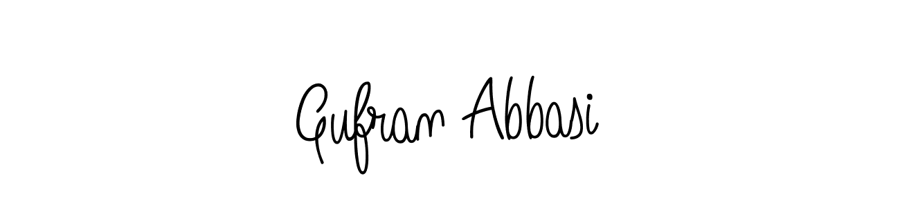 Use a signature maker to create a handwritten signature online. With this signature software, you can design (Angelique-Rose-font-FFP) your own signature for name Gufran Abbasi. Gufran Abbasi signature style 5 images and pictures png