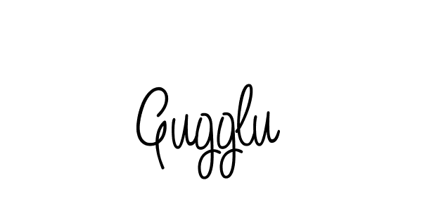 How to Draw Gugglu signature style? Angelique-Rose-font-FFP is a latest design signature styles for name Gugglu. Gugglu signature style 5 images and pictures png