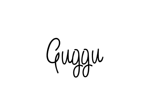 The best way (Angelique-Rose-font-FFP) to make a short signature is to pick only two or three words in your name. The name Guggu include a total of six letters. For converting this name. Guggu signature style 5 images and pictures png