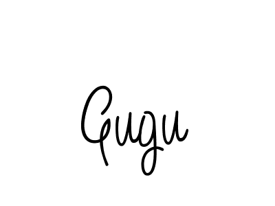 How to make Gugu name signature. Use Angelique-Rose-font-FFP style for creating short signs online. This is the latest handwritten sign. Gugu signature style 5 images and pictures png