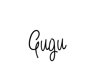 How to make Gugu name signature. Use Angelique-Rose-font-FFP style for creating short signs online. This is the latest handwritten sign. Gugu signature style 5 images and pictures png