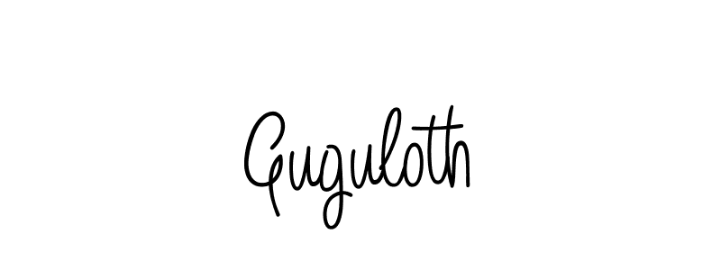 Guguloth stylish signature style. Best Handwritten Sign (Angelique-Rose-font-FFP) for my name. Handwritten Signature Collection Ideas for my name Guguloth. Guguloth signature style 5 images and pictures png