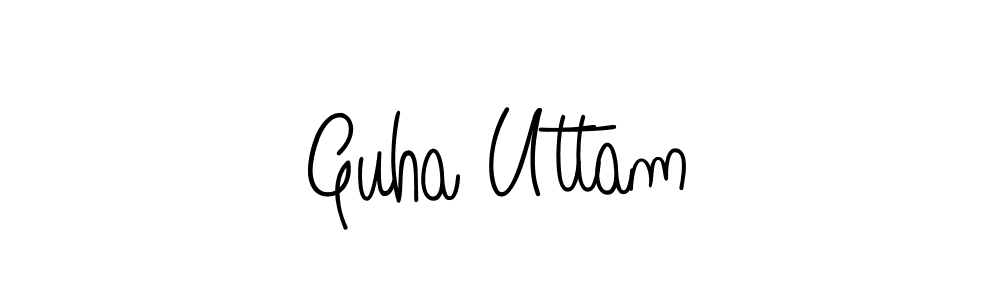 Also we have Guha Uttam name is the best signature style. Create professional handwritten signature collection using Angelique-Rose-font-FFP autograph style. Guha Uttam signature style 5 images and pictures png