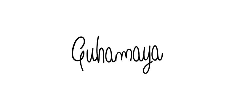 This is the best signature style for the Guhamaya name. Also you like these signature font (Angelique-Rose-font-FFP). Mix name signature. Guhamaya signature style 5 images and pictures png