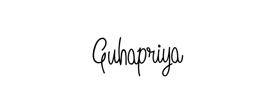 Also we have Guhapriya name is the best signature style. Create professional handwritten signature collection using Angelique-Rose-font-FFP autograph style. Guhapriya signature style 5 images and pictures png