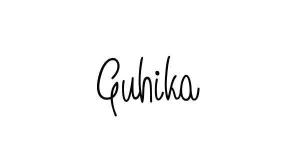 Check out images of Autograph of Guhika name. Actor Guhika Signature Style. Angelique-Rose-font-FFP is a professional sign style online. Guhika signature style 5 images and pictures png