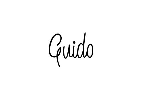 How to make Guido signature? Angelique-Rose-font-FFP is a professional autograph style. Create handwritten signature for Guido name. Guido signature style 5 images and pictures png