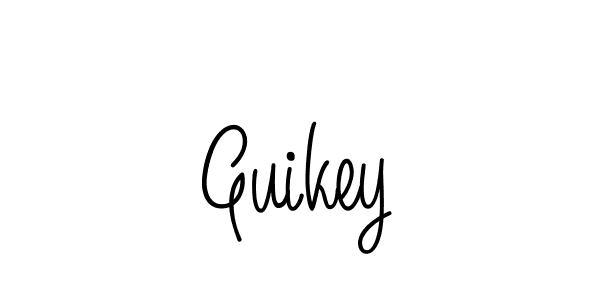 You should practise on your own different ways (Angelique-Rose-font-FFP) to write your name (Guikey) in signature. don't let someone else do it for you. Guikey signature style 5 images and pictures png