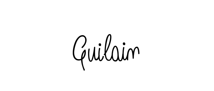 Guilain stylish signature style. Best Handwritten Sign (Angelique-Rose-font-FFP) for my name. Handwritten Signature Collection Ideas for my name Guilain. Guilain signature style 5 images and pictures png