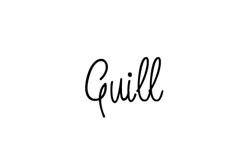 Guill stylish signature style. Best Handwritten Sign (Angelique-Rose-font-FFP) for my name. Handwritten Signature Collection Ideas for my name Guill. Guill signature style 5 images and pictures png