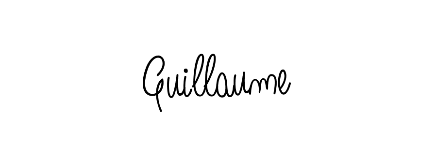 How to make Guillaume signature? Angelique-Rose-font-FFP is a professional autograph style. Create handwritten signature for Guillaume name. Guillaume signature style 5 images and pictures png