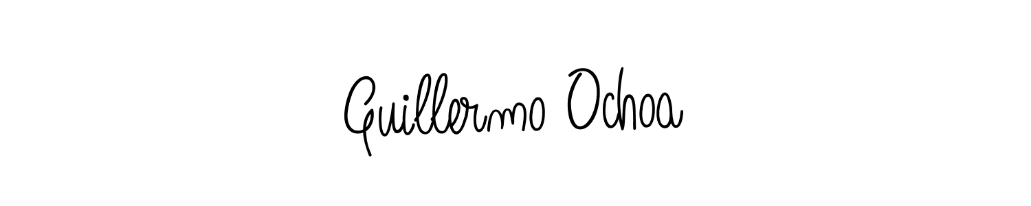How to Draw Guillermo Ochoa signature style? Angelique-Rose-font-FFP is a latest design signature styles for name Guillermo Ochoa. Guillermo Ochoa signature style 5 images and pictures png